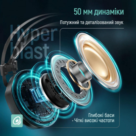 Гарнітура СolorWay Hyperblast RGB Black (CW-HPG05BK) Купити в Україні