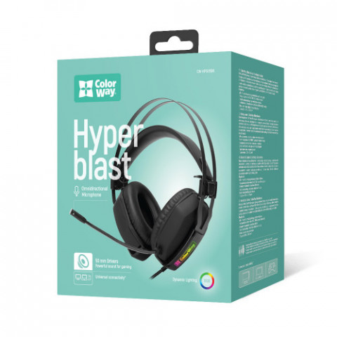 Гарнітура СolorWay Hyperblast RGB Black (CW-HPG05BK) Купити в Україні