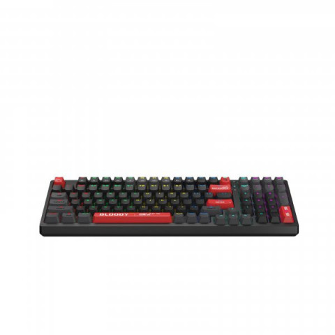 Механічна клавіатура A4Tech S98 (Bloody Red), червоні світчі, RGB підсвічування клавіш, USB, чорний