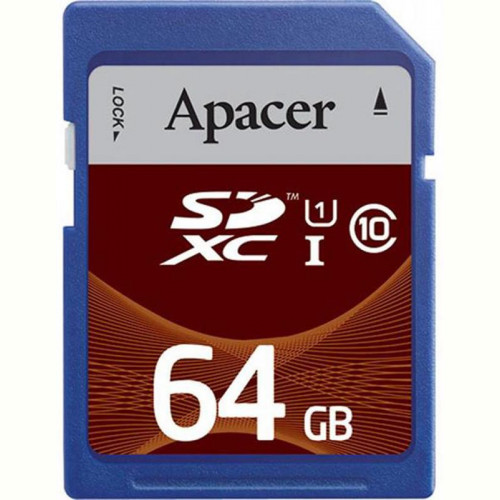 Карта пам`ятi SDXC 64GB UHS-I Class 10 Apacer (AP64GSDXC10U1-R)