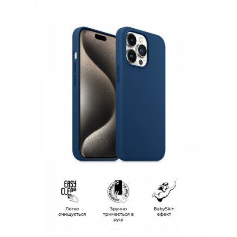 Чохол ArmorStandart ICON2 MagSafe для Apple iPhone 15 Pro Storm Blue (ARM72757)