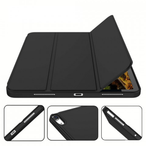 Чохол BeCover Tri Fold Soft TPU з кріпленням Apple Pencil для Apple iPad Air 11" M4 2026 Black (715229)