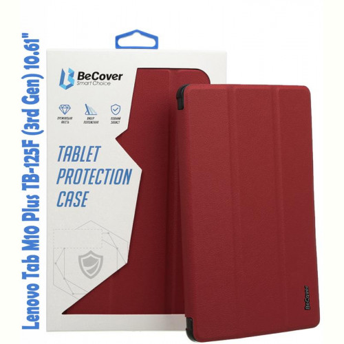 Чохол-книжка BeCover Smart для Lenovo Tab M10 Plus TB-125F (3rd Gen) 10.61" Red Wine (708307)