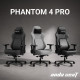 Крісло геймерське ігрове Anda Seat Phantom 4 Pro L до 100 кг Black Fabric (AD18YSDC-72-B-F-B02) Купити в Україні