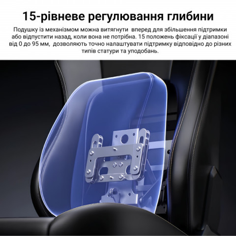 Крісло геймерське ігрове Anda Seat Phantom 4 Pro L до 100 кг Black Fabric (AD18YSDC-72-B-F-B02) Купити в Україні
