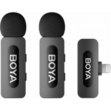 Бездротовий петличний мікрофон BOYA BY-V2 Lightning Black