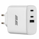 Мережевий зарядний пристрій 2E USB-C Wall Charger GaN 65W White (2E-WC3USB65W-W)