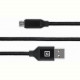 Кабель REAL-EL Premium Fabric USB - micro USB (M/M), 2 м, Black (EL123500048)