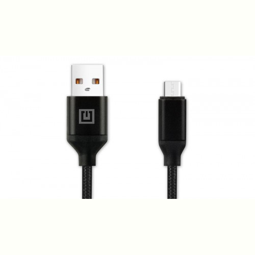 Кабель REAL-EL Premium Fabric USB-microUSB 2m, Black (EL123500048)