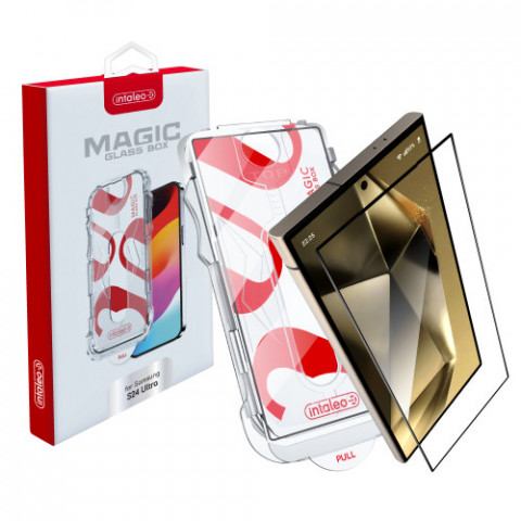 Захисне скло Intaleo з аплікатором Intaleo MagicBox для Samsung Galaxy S24 Ultra SM-S928 Black (4820266742874)