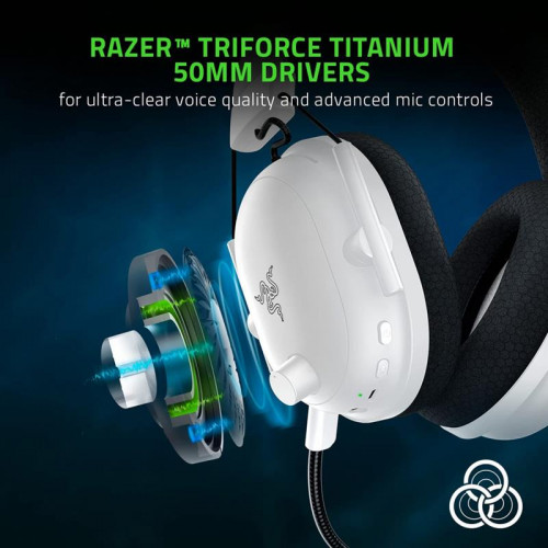 Навушники з мікрофоном Razer Blackshark V2 Pro WL White Edition (RZ04-03220300-R3M1) Купити в Україні