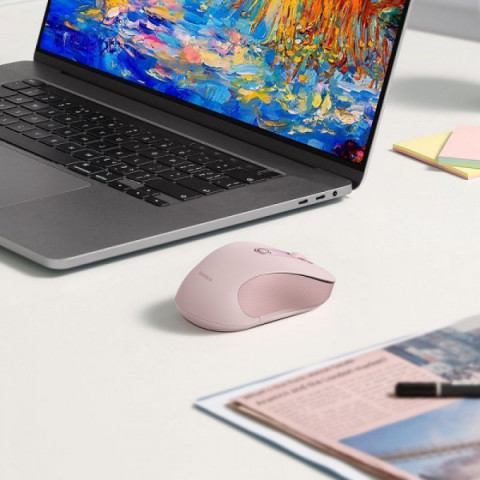 Бездротова Комп'ютерна Миша Baseus F02 Ergonomic Wireless Mouse (without Battery) pink Купити в Україні
