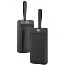 Зовнішній акумулятор (Power Bank) XO Power Bank PR156 3USB+Type-C QC&PD3.0 22.5W 30000mAh Black