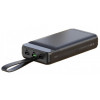 Зовнішній акумулятор (Power Bank) XO Power Bank PR156 3USB+Type-C QC&PD3.0 22.5W 30000mAh Black