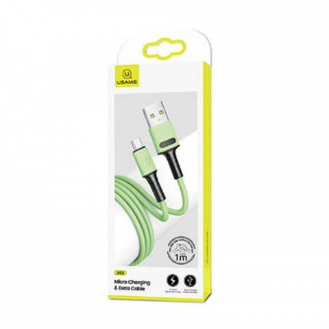 Кабель Usams US-SJ435 USB - Micro USB, 1 м, Green (SJ435USB02)