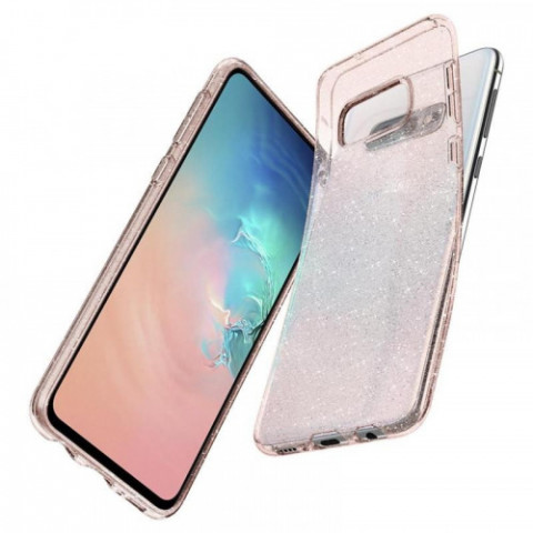 Чохол-накладка Spigen Liquid Crystal Glitter для Samsung Galaxy 10e SM-G970 Rose Quartz (609CS25835)