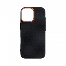 Чохол ArmorStandart LikeCarbon2 SE MagCase для Apple iPhone 17 Kevlar Black Orange (ARM89163)
