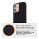 Чохол ArmorStandart LikeCarbon2 SE MagCase для Apple iPhone 17 Kevlar Black Orange (ARM89163)
