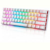 Клавіатура бездротова Motospeed SK62 Outemu Red White (mtsk62wmr)