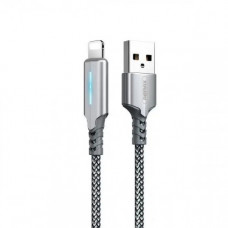 Кабель Remax RC-123i Gonyu 2.4A USB - Lightning, 1м Silver (6972174151939)