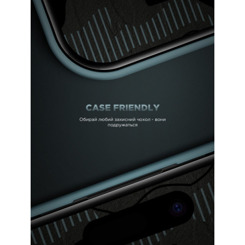 Захисне скло ArmorStandart Infinity Black Icon 2.75D для Apple iPhone 17 / 17 Pro / 16 Pro (ARM86416)