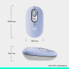 Миша бездротова Logitech Pop Mouse with Emoji Lilac (910-007414)