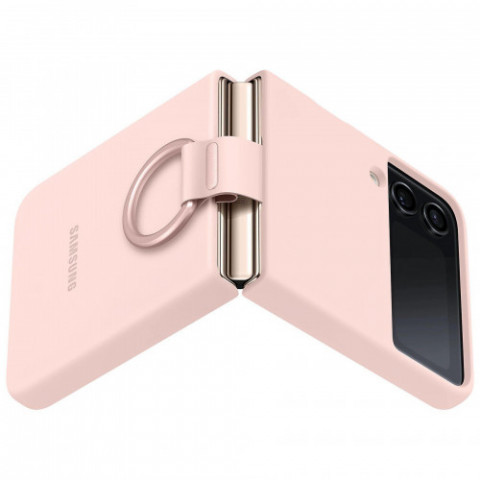 Чохол-накладка Samsung Silicone Cover with Ring для Samsung Galaxy Flip 4 SM-F721 Pink (EF-PF721TPEGUA)