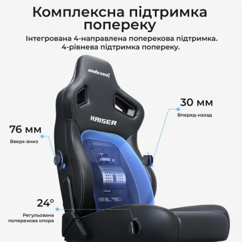 Крісло геймерське ігрове Anda Seat Kaiser 4 V2 Size XL Cyber Green PVC (AD12YDDC-XLL-20-C-PV/C-03) Купити в Україні