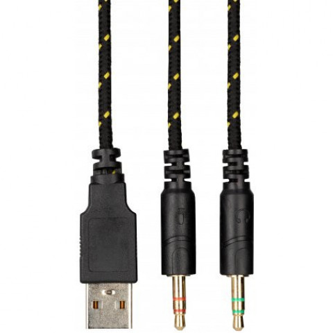 Гарнітура ігрова 2E GAMING HG300 LED (3.5mm) Black (2E-HG300BK)