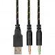 Гарнітура ігрова 2E GAMING HG300 LED (3.5mm) Black (2E-HG300BK)