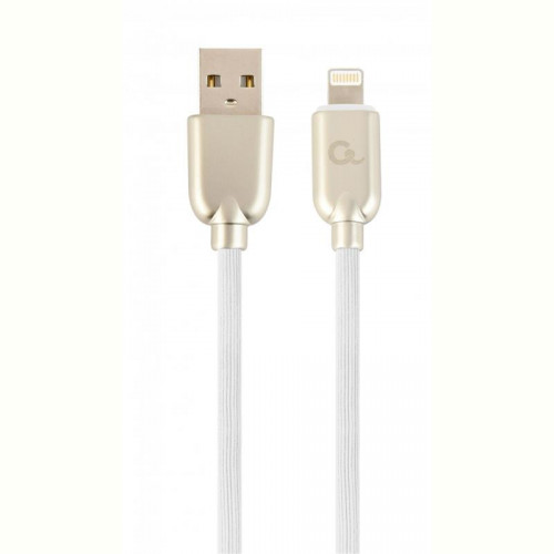 Кабель Cablexpert (CC-USB2R-AMLM-1M-W) USB 2.0 A - Lightning, 1м, преміум, білий