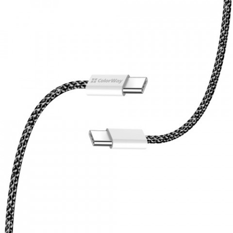 Кабель ColorWay USB Type-C - USB Type-C (M/M), 3.0 А, 2 м, Black (CW-CBPDCC068-BK)