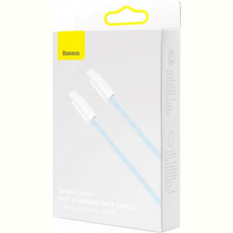 Кабель Baseus Dynamic USB Type-C-USB Type-C, 20V/5A, 100W, 1м Blue (CALD000203)