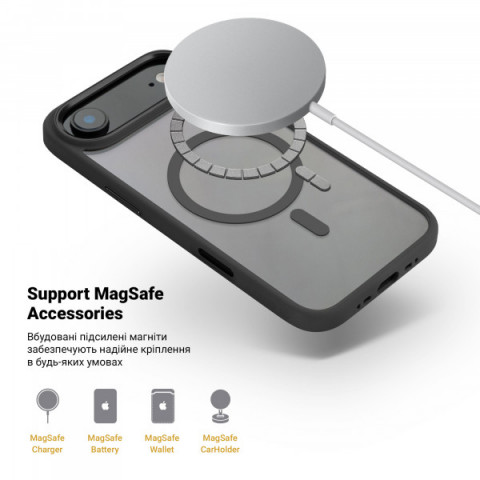 Чохол ArmorStandart Unit MagCase для Apple iPhone 17 Air Black (ARM86305)