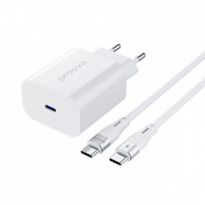 МЗП Proove Rapid 30W (Type-C) + Кабель Type-C to Type-C white (WCRP30012202)