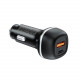 Автомобільний зарядний пристрій ColorWay 2USB (Type-C PD65W + USB QC3.0 18W) 83W Black (CW-CHA068PD-BK)
