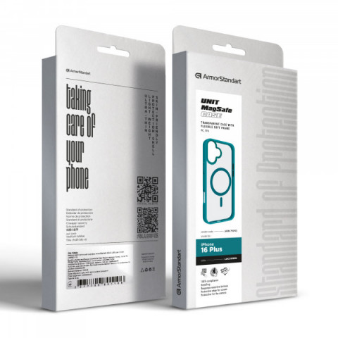 Чохол ArmorStandart Unit MagSafe для Apple iPhone 16 Plus Lake Green (ARM79292)