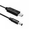 Кабель ColorWay для роутера 9V (USB -DC 5.5х2.5mm) 1 м, Black (CW-CBUD066-BK)