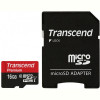 Карта пам`ятi MicroSDHC 16GB UHS-I Class 10 Transcend Premium 400x + SD-adapter (TS16GUSDU1)