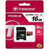 Карта пам`ятi MicroSDHC 16GB UHS-I Class 10 Transcend Premium 400x + SD-adapter (TS16GUSDU1)