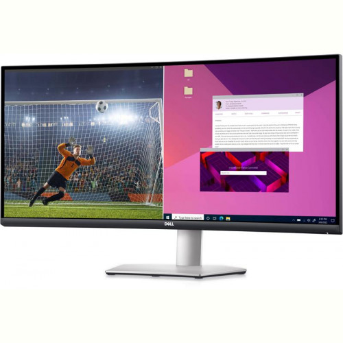 Монiтор DELL 34" S3423DWC (210-BEJE) VA Silver Curved