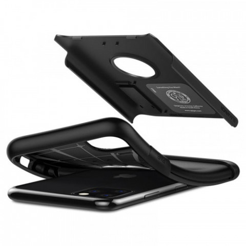 Чохол-накладка Spigen Slim Armor для Apple iPhone 11 Pro Black (077CS27099)