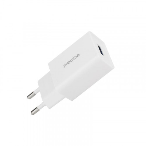 Зарядний пристрій Proda PD-A43a USB 2.4A + кабель USB Type-C White