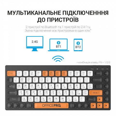 Клавіатура бездротова OfficePro (SK955B) Купити в Україні