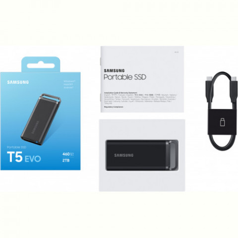 Накопичувач зовнішній SSD 2TB Samsung T5 EVO (MU-PH2T0S/EU)