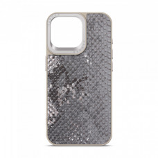 Чохол Harder Snake Pattern для Apple iPhone 15 Pro Max Grey Silver (ARM76804)