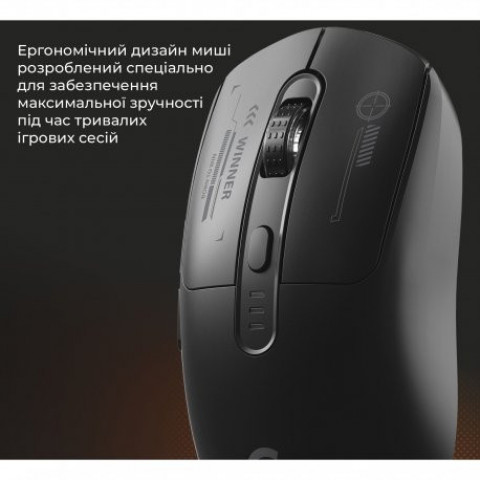 Бездротова миша ігрова GamePro Genesis Winner Wireless Black (GM079B)