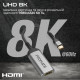 Адаптер Promate MediaLink-8K USB Type-C - HDMI (M/F) Grey