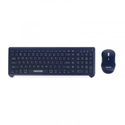 Комплект (клавіатура, миша) Maxxter KMS-WCM-01BL-UA Dark Blue