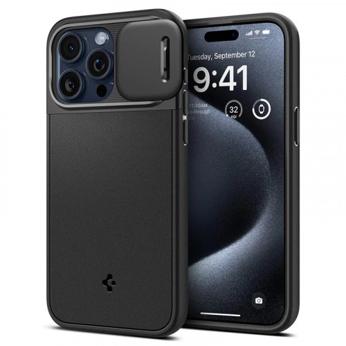 Чохол-накладка Spigen Optik Armor MagFit для Apple iPhone 15 Pro Black (ACS06738)
